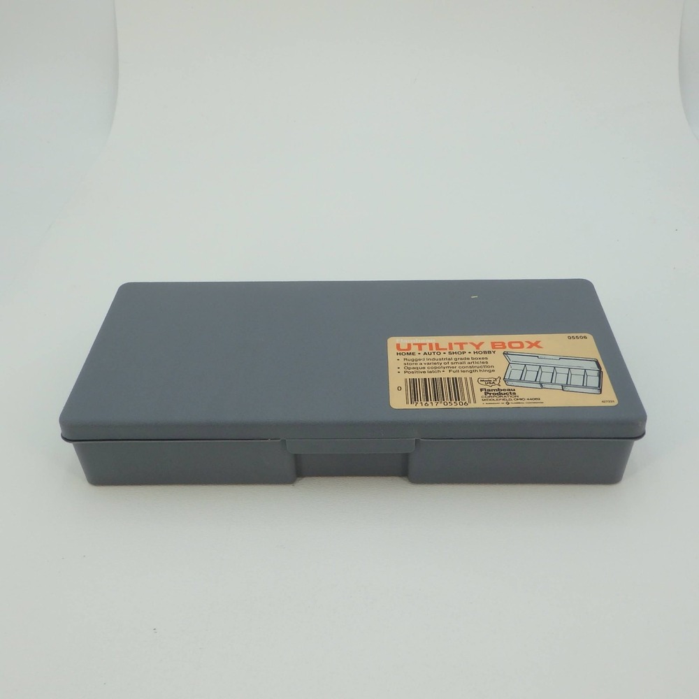 Flambeau Gray Utility Box 05506 Small ~10x4.5"